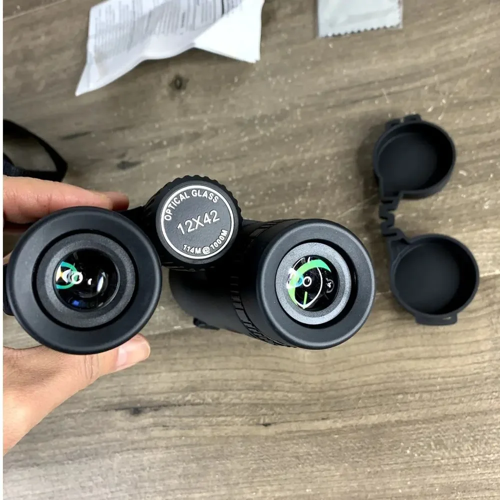 Outdoor Travel Binoculars Telescope, Waterproof Fogproof, Zoom Binoculars Adult
